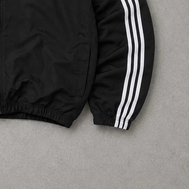 Adidas Windbreaker Schwarz, Weiß Rare (Size XL)