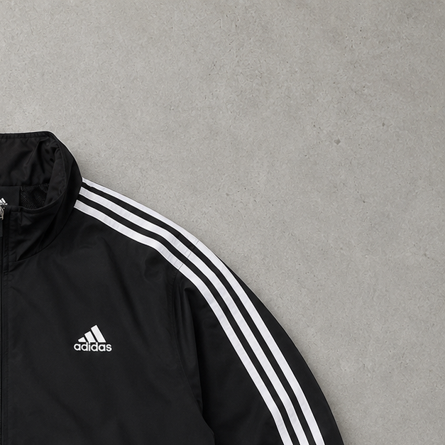 Adidas Windbreaker Schwarz, Weiß Rare (Size XL)