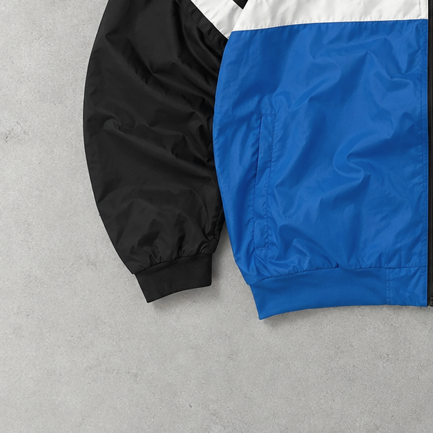 Coupe-vent Adidas Y2K bleu / noir rare (XL)