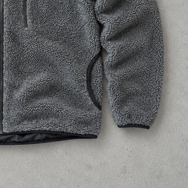 Nike Fleece Jacket Grau, Schwarz Rare Stitched Logo (M)