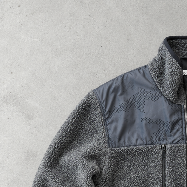 Nike Fleece Jacket Grau, Schwarz Rare Stitched Logo (M)