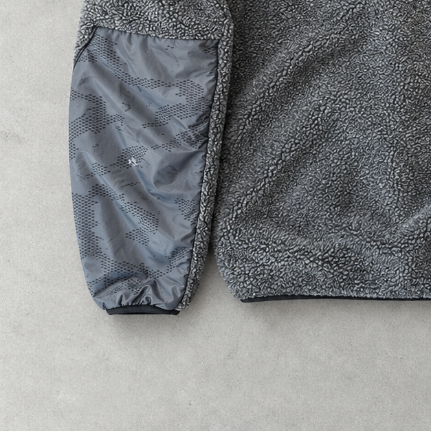 Nike Fleece Jacket Grau, Schwarz Rare Stitched Logo (M)