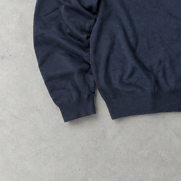Polo Ralph Lauren Sweater Marineblau Rare (XL) Stitched Logo