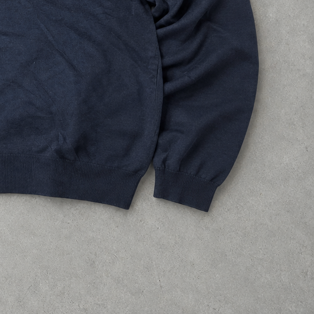 Polo Ralph Lauren Sweater Marineblau Rare (XL) Stitched Logo