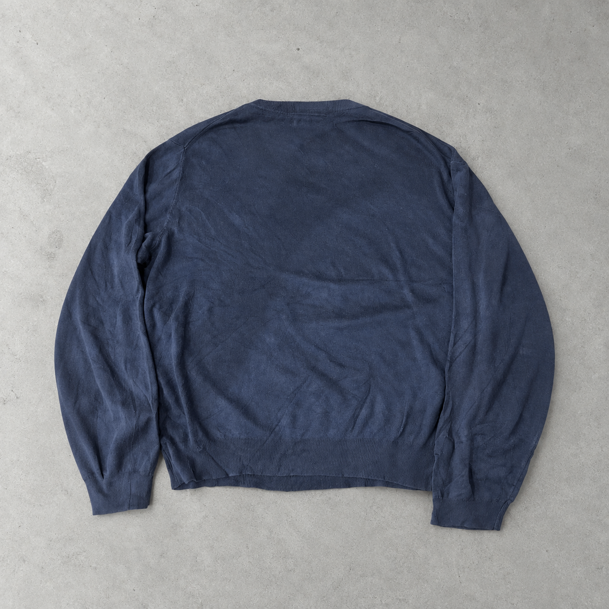 Polo Ralph Lauren Sweater Marineblau Rare (XL) Stitched Logo
