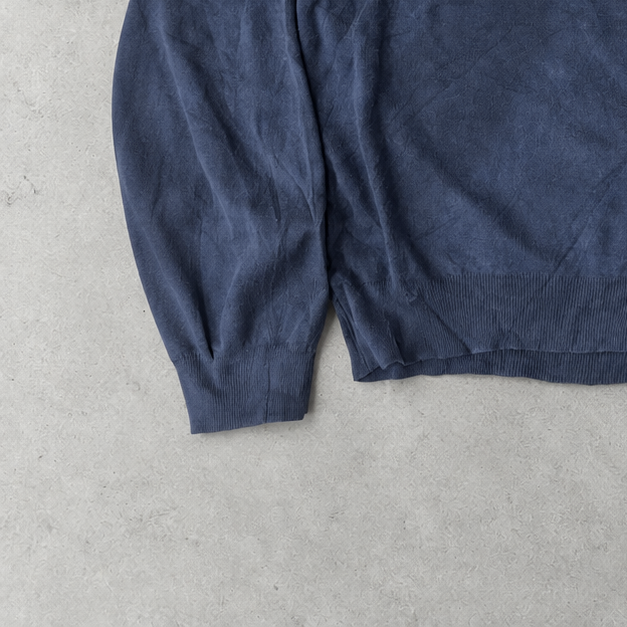 Polo Ralph Lauren Sweater Marineblau Rare (XL) Stitched Logo