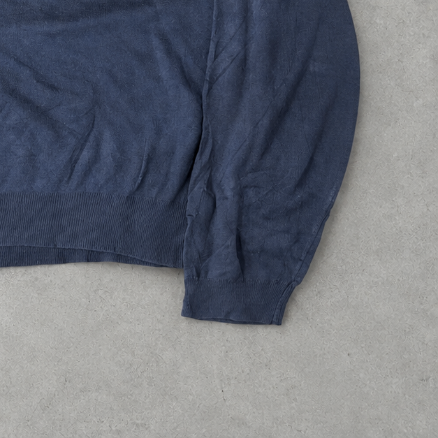 Polo Ralph Lauren Sweater Marineblau Rare (XL) Stitched Logo