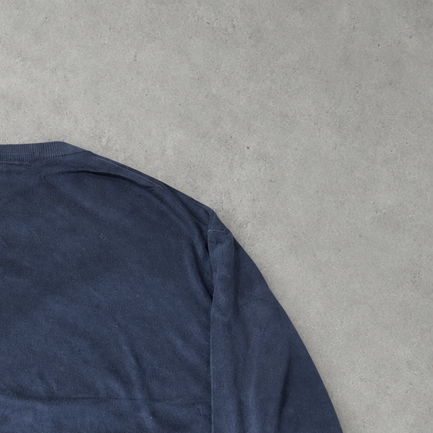 Polo Ralph Lauren Sweater Marineblau Rare (XL) Stitched Logo