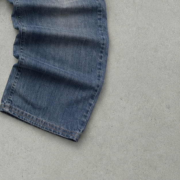 NBA 00s Y2K Armani Jeans Marineblau, Blau Limited Stitched Logo (L)