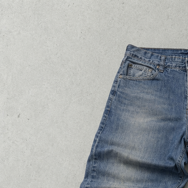 NBA 00s Y2K Armani Jeans Marineblau, Blau Limited Stitched Logo (L)
