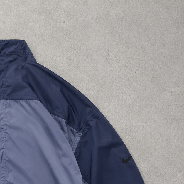 Vintage Nike Windbreaker Navy, Grey Rare (L)
