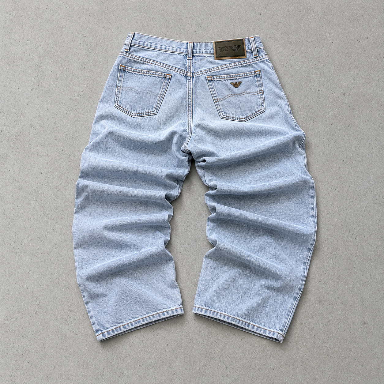 Y2K 2000 Armani Cargo Pants Hellblau Limited (W31 | DE 46)