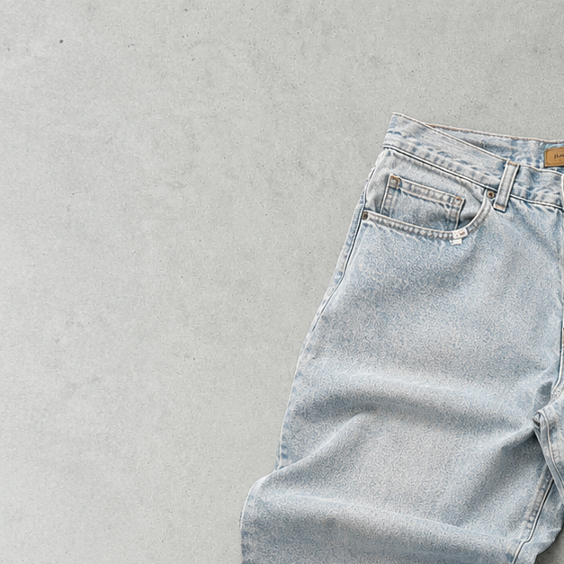 Y2K 2000 Armani Cargo Pants Hellblau Limited (W31 | DE 46)