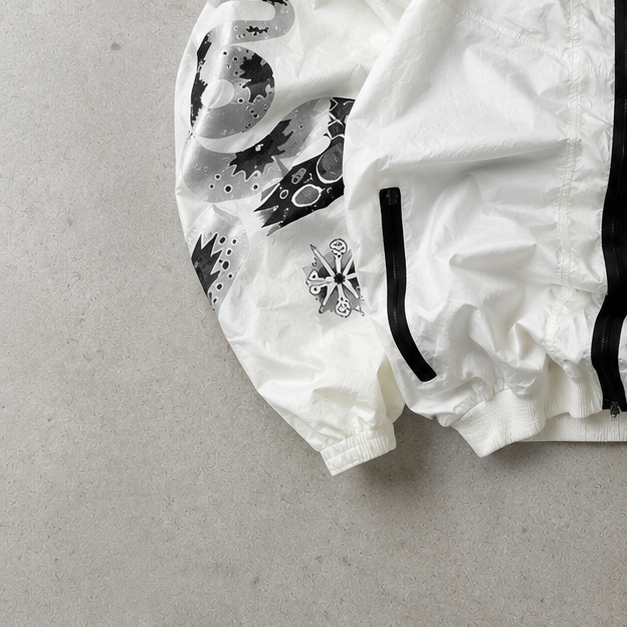 Nike Jacket White, Black Limited (M)