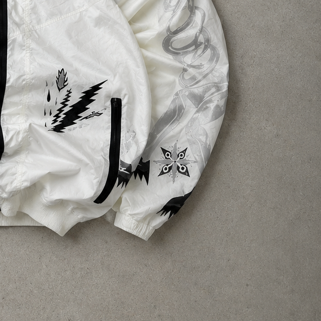 Nike Jacket White, Black Limited (M)