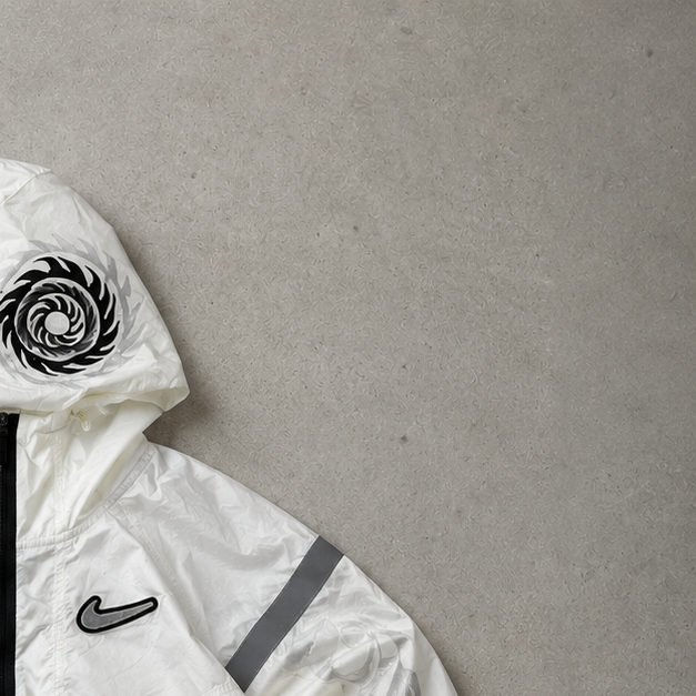 Nike Jacket White, Black Limited (M)