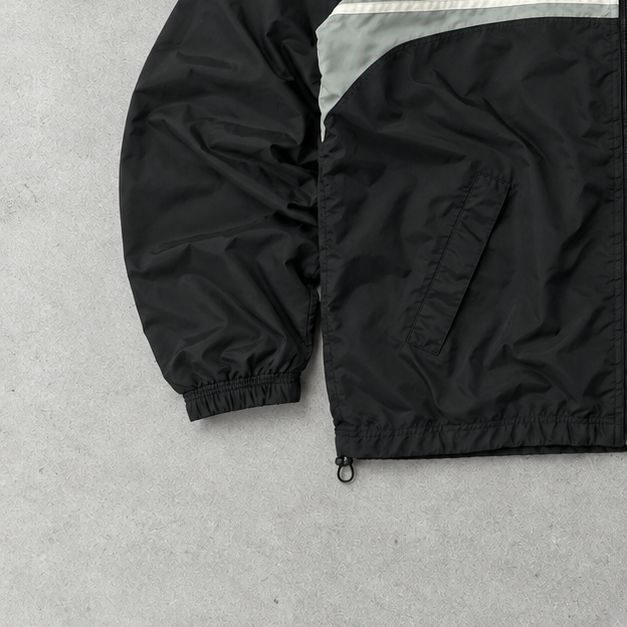 Y2K Adidas Windbreaker Black Rare (L)
