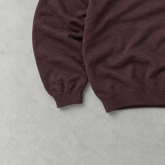 Ralph Lauren Sweater Burgunderrot Stitched Logo Rare (M)