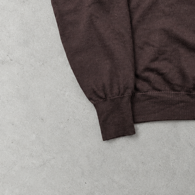 Ralph Lauren Sweater Burgunderrot Stitched Logo Rare (M)