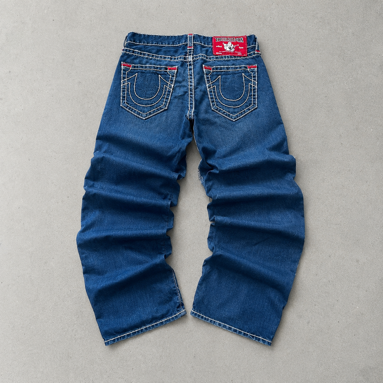 Y2K True Religion Jeans Rot, Blau Rare (L)