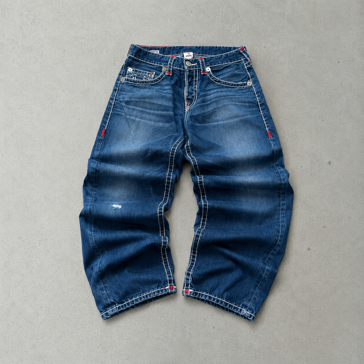 Y2K True Religion Jeans Rot, Blau Rare (L)