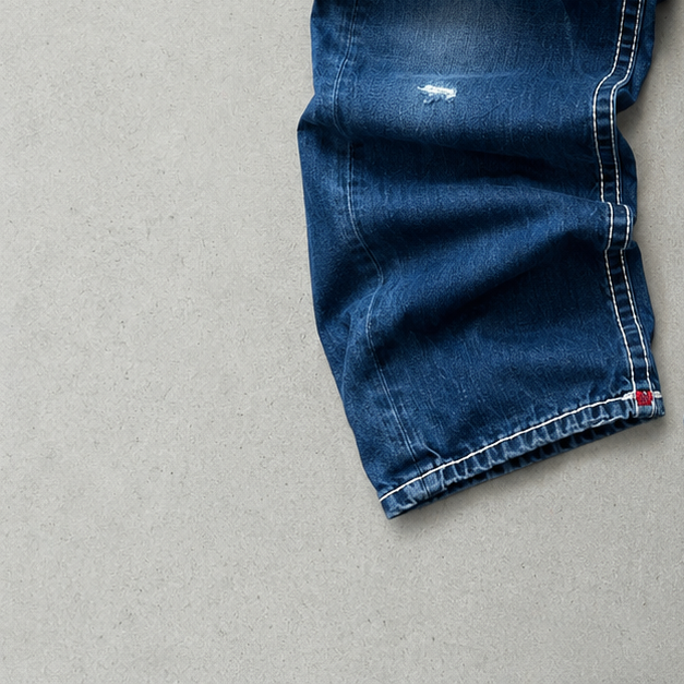 Y2K True Religion Jeans Rot, Blau Rare (L)