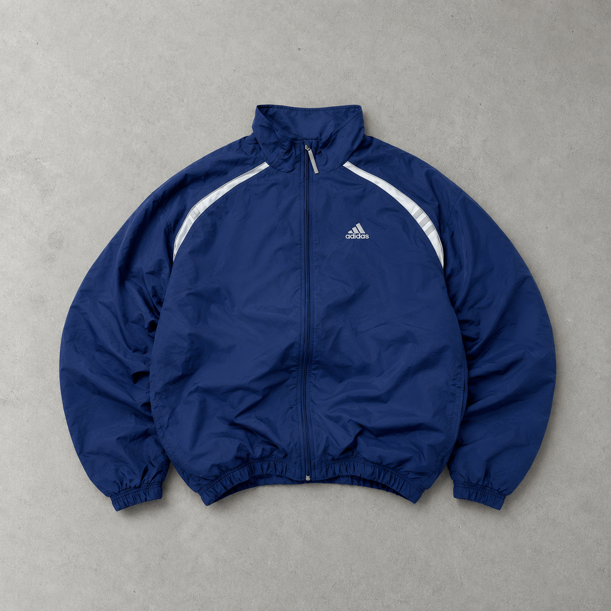 90s Adidas Windbreaker Marineblau Limited (Size XL)
