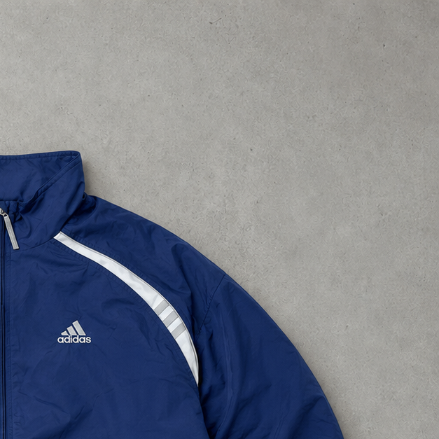 90s Adidas Windbreaker Marineblau Limited (Size XL)