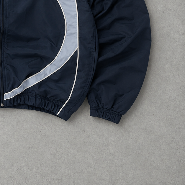 Vintage Nike Track Jacket Navy/White Rare (M)