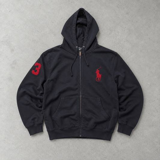 Ralph Lauren Hoodie Marineblau Rare (M)