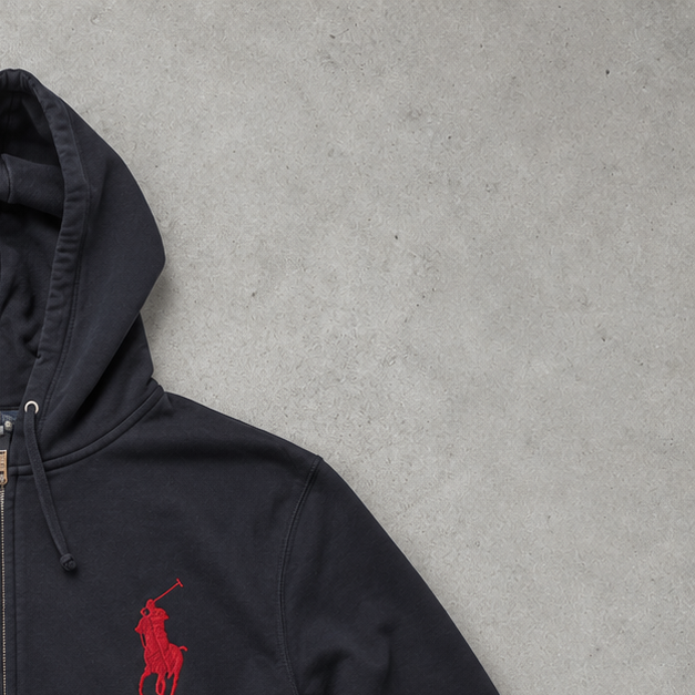 Ralph Lauren Hoodie Marineblau Rare (M)