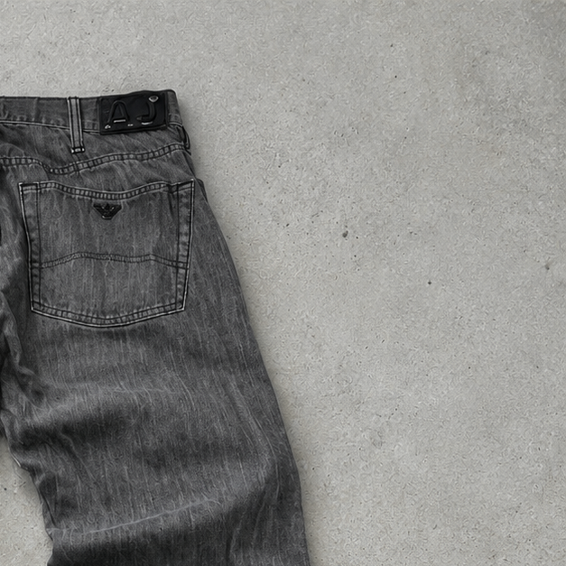 Vintage Armani Jeans Jeans Grey Rare (W31 / DE 46)