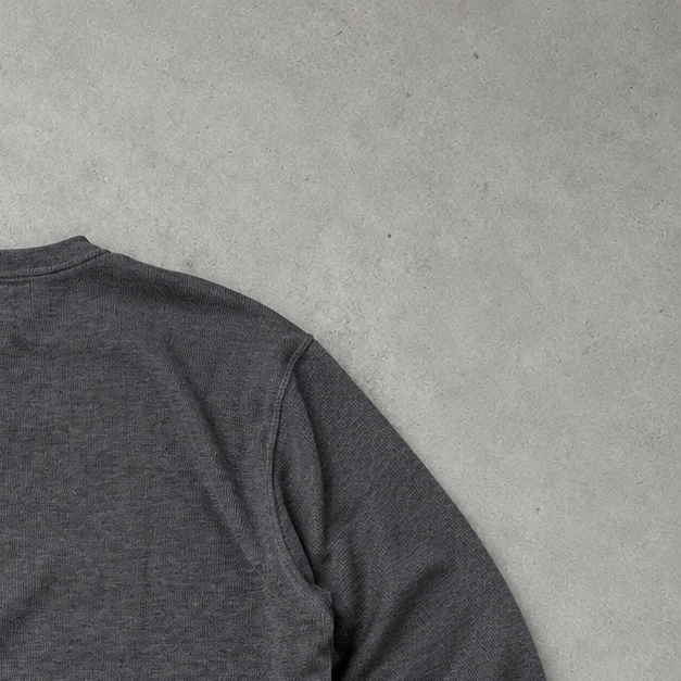 Ralph Lauren T-Shirt Grau Stitched Logo Rare (M)