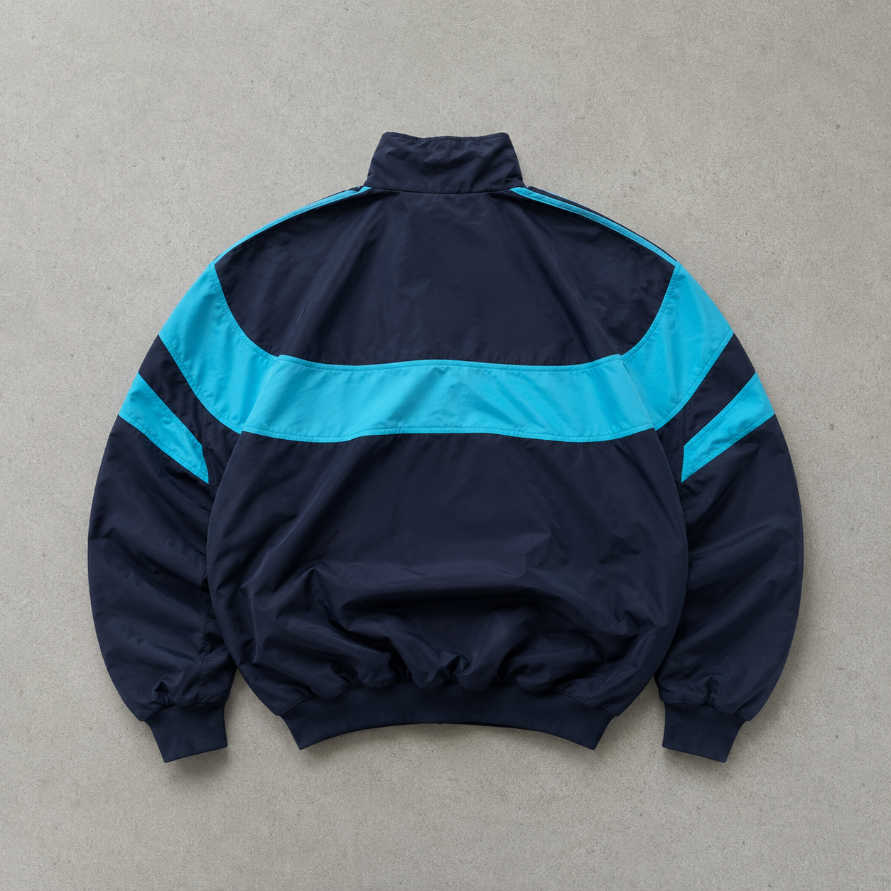 Adidas Track Jacket Marineblau, Hellblau Limited (M) Stitched Logo