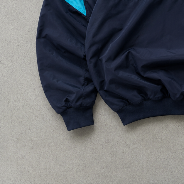 Adidas Track Jacket Marineblau, Hellblau Limited (M) Stitched Logo