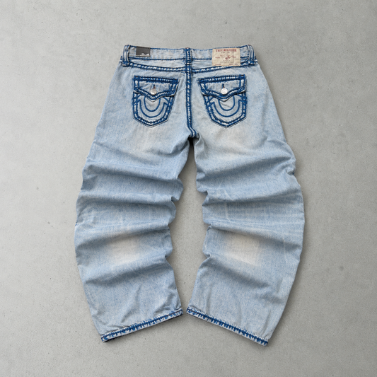 True Religion Pants Hellblau, Blau Rare (M)