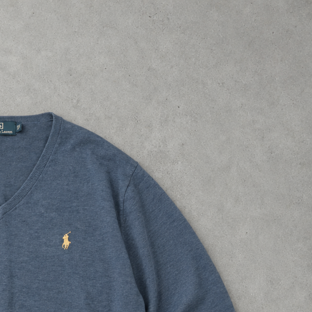 Polo Ralph Lauren V-Neck Sweater Blau Rare (XL)