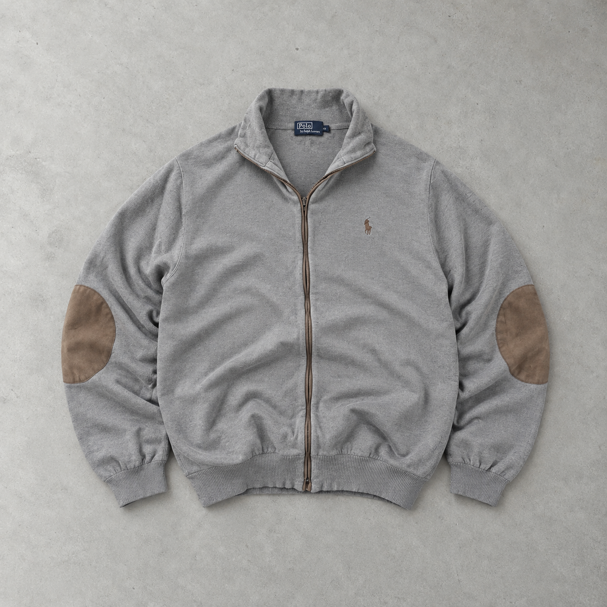 Ralph Lauren Zip Jacket Grau, Rot Rare (XXL)