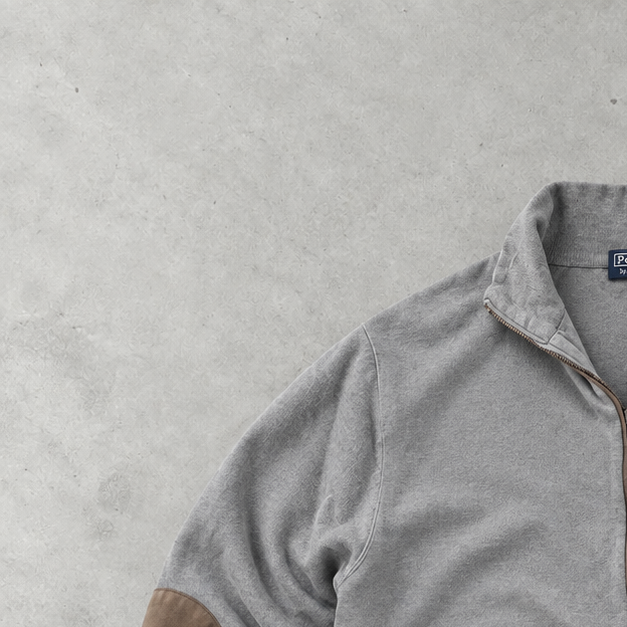 Ralph Lauren Zip Jacket Grau, Rot Rare (XXL)
