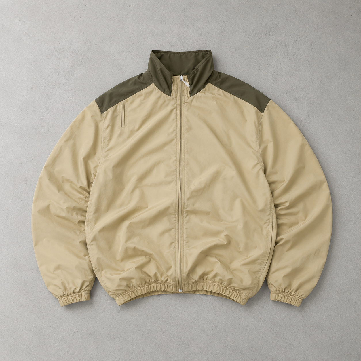 Adidas Windbreaker Grau, Beige Rare (Size L)