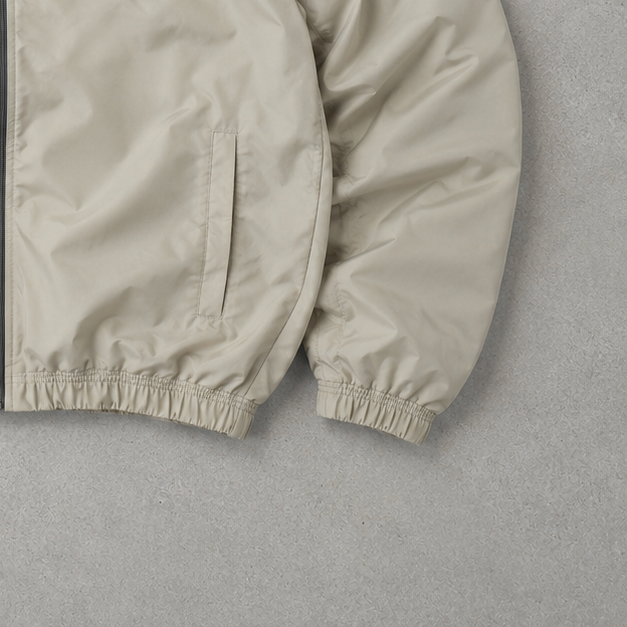 Adidas Windbreaker Grau, Beige Rare (Size L)
