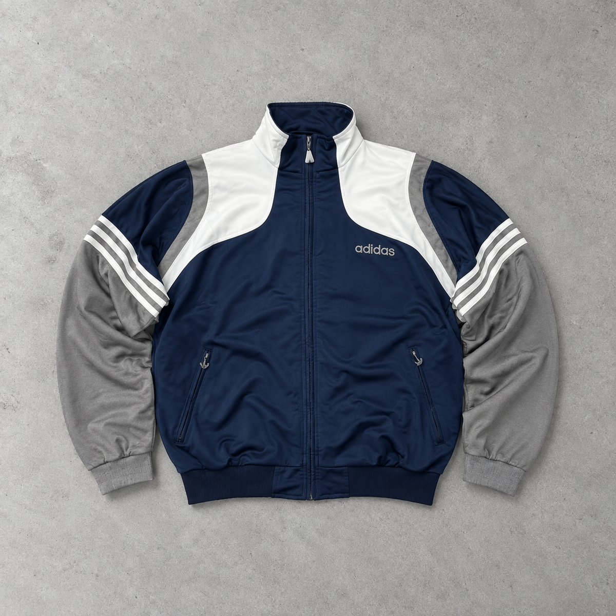 Adidas Track Jacket Navy / White Limited (L)