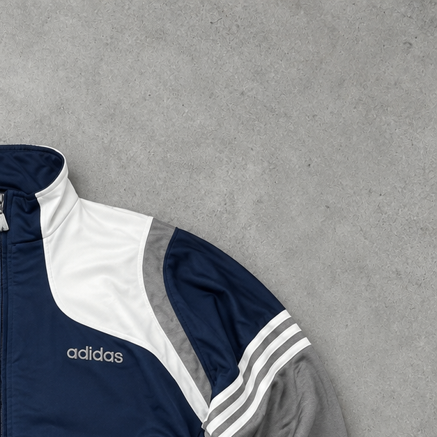Adidas Track Jacket Navy / White Limited (L)