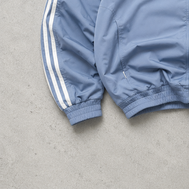 Y2K Adidas Track Jacket Blau Limited (M) Stitched Logo