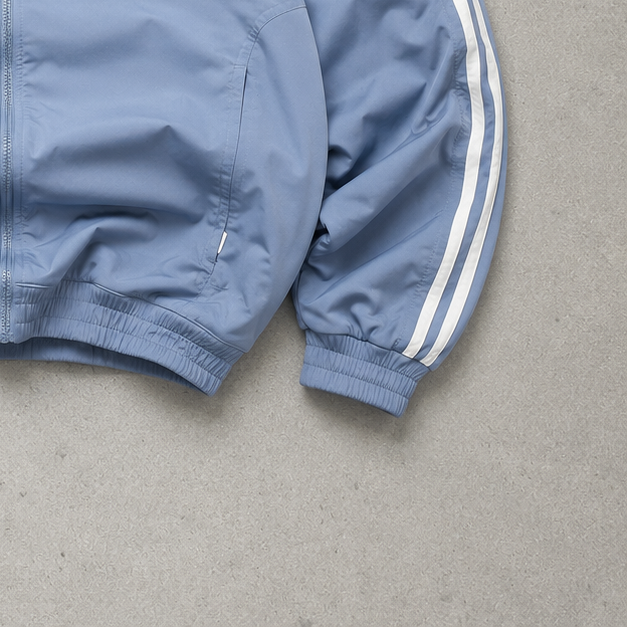 Y2K Adidas Track Jacket Blau Limited (M) Stitched Logo