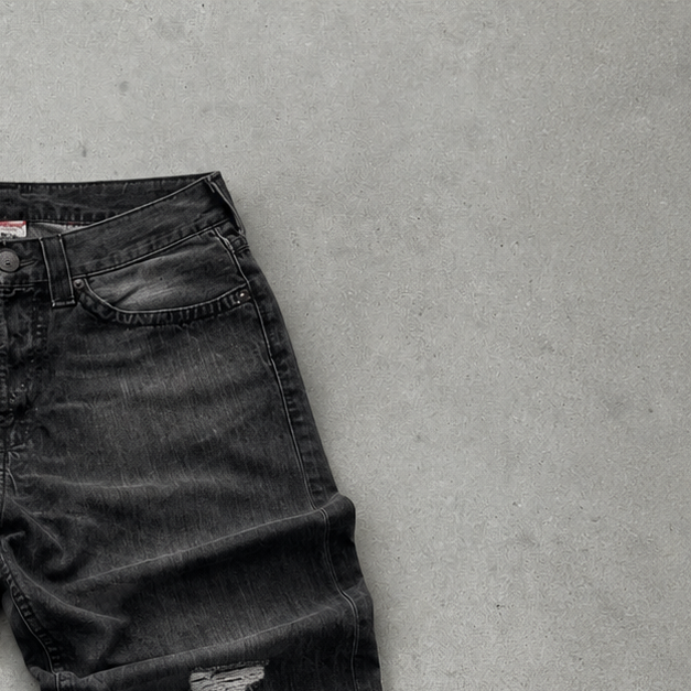Y2K True Religion Jeans Schwarz Rare (W30 | DE 46)