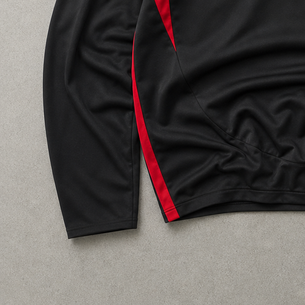 AC Milan Adidas Track Pants Schwarz, Rot Rare (M) Stitched Logo