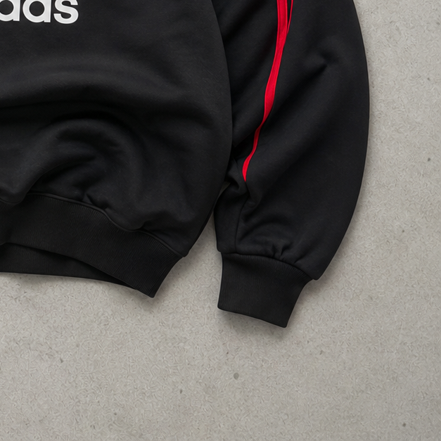 AC Milan Adidas Track Pants Schwarz, Rot Rare (M) Stitched Logo