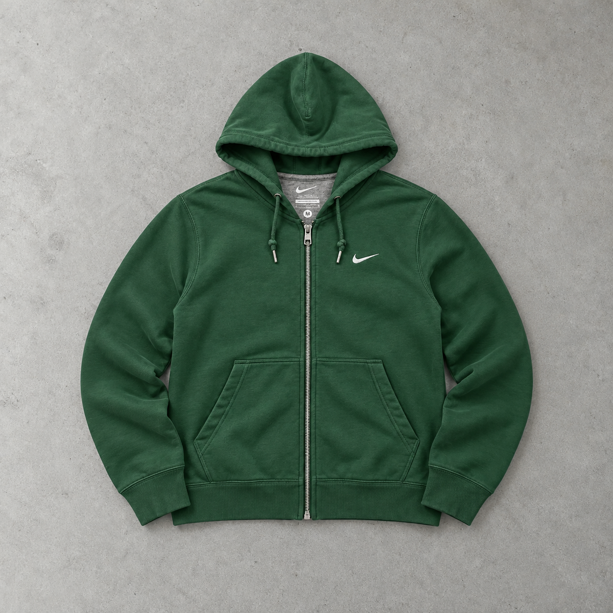 2010 Nike Hoodie Dunkelgrün Rare (M) Stitched Logo