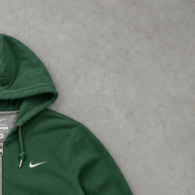2010 Nike Hoodie Dunkelgrün Rare (M) Stitched Logo